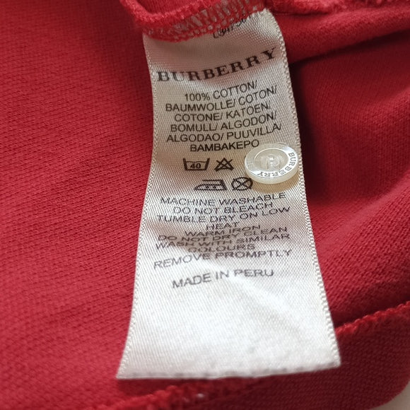 Burberry Brit Red Polo Shirt