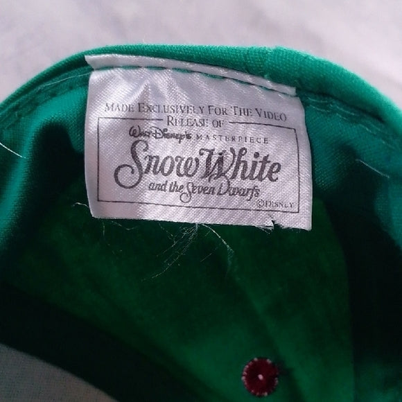 Vintage 90s Snow White and the Seven Dwarfs GRUMPY Embroidered Snapback Hat