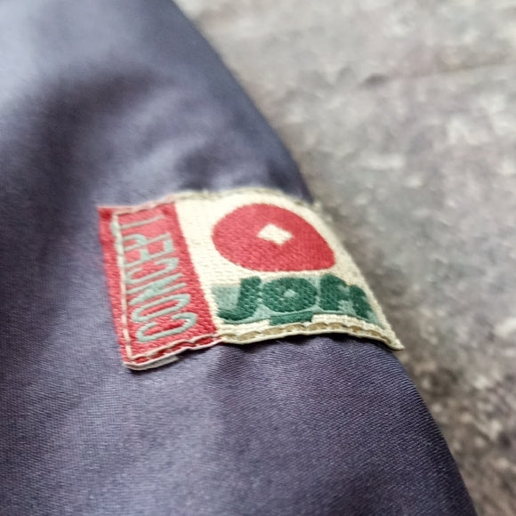 VINTAGE JOFF COLLECTION Men's Burgundy and Navy Jacket