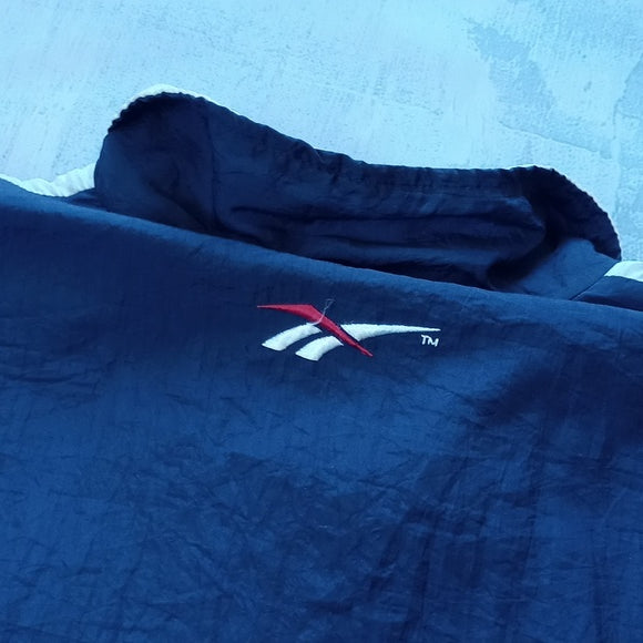 VINTAGE 90s Reebok Red/Blue Colour Block Windbreaker