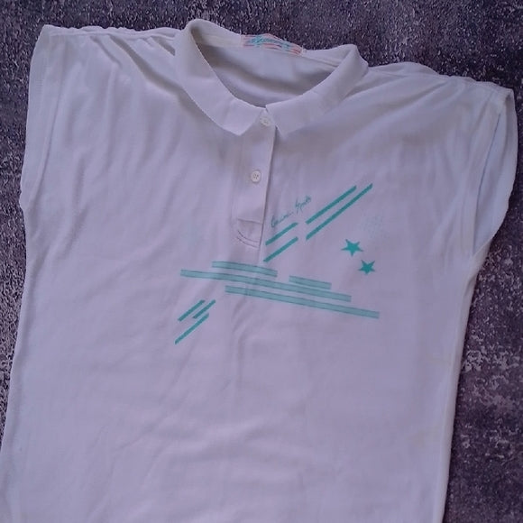 VINTAGE '90s Gordini Sport Graphic Polo T-Shirt