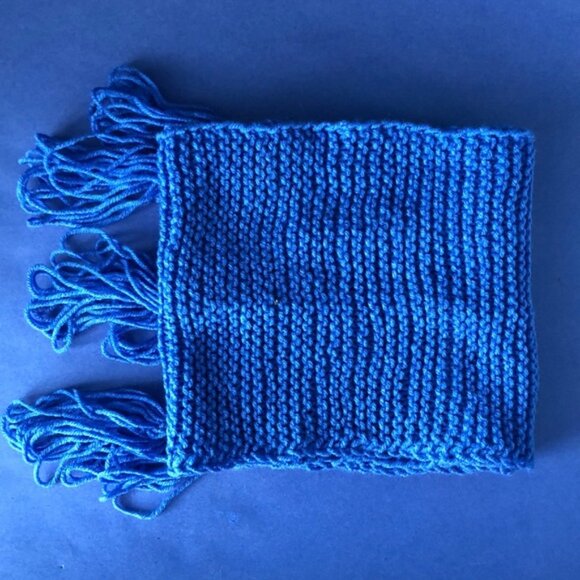 NWOT Vintage Hand-Knitted Made-in-Canada Colourful Warm Scarf