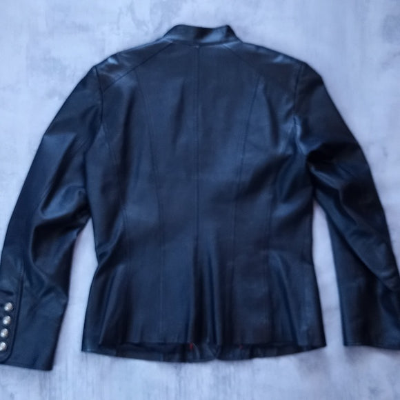 Danier Leather Jacket Button-Up