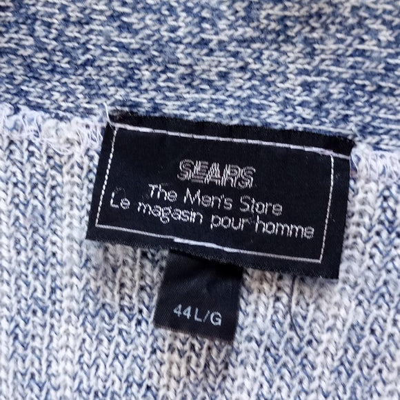 Vintage 90s SEARS Dad/Grandpa Sweater Cardigan UNISEX