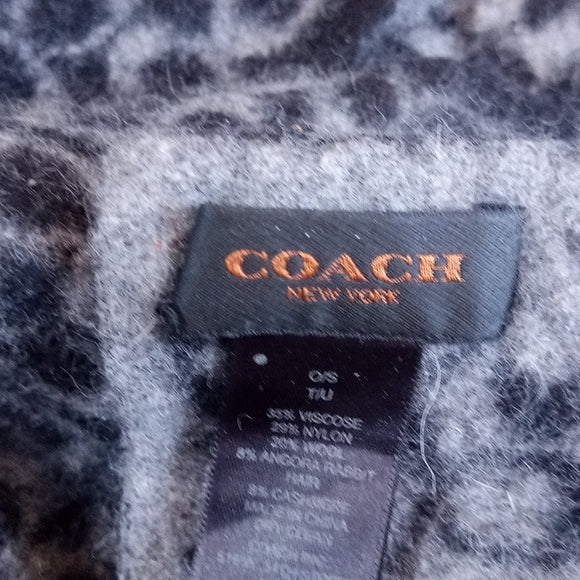 COACH C Pattern Wool Scarf
