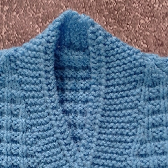 Blue Button-Up Women's Sweater