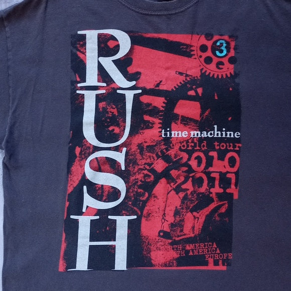 RUSH 2010-11 time Machine World Tour Graphic T-Shirt UNISEX