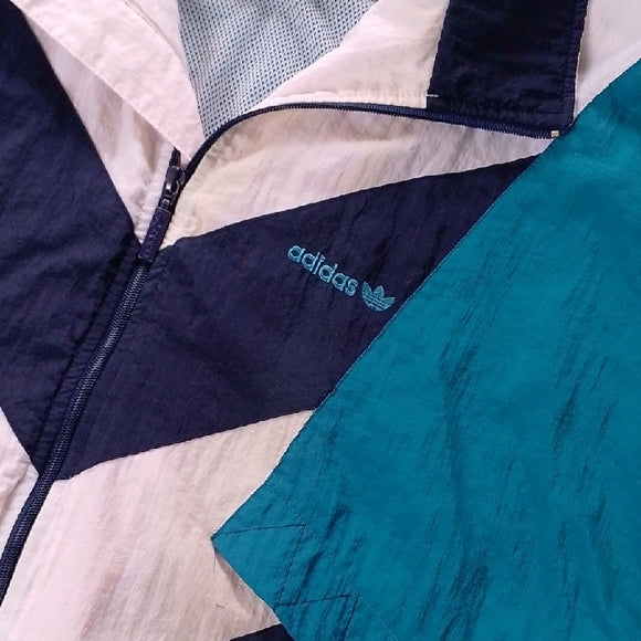 Vintage 90s ADIDAS COLOUR BLOCK WINDBREAKER