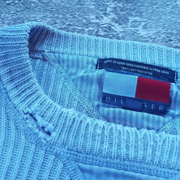 Vintage 90s Tommy Hilfiger Light Purple Crewneck Sweater
