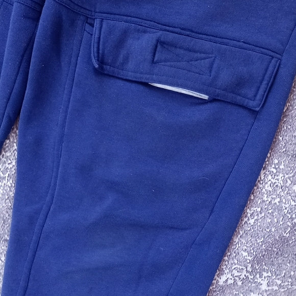 Vintage Cargo Pants Sweat Pants Blue UNISEX