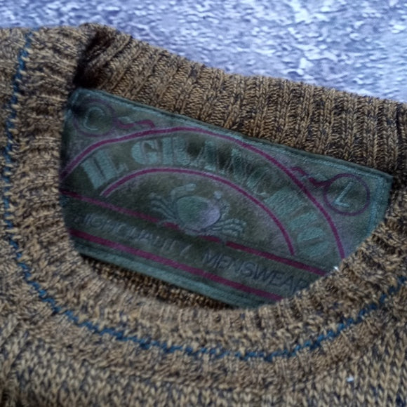 Vintage 90s Winning Horse Il Granchio Wool Crewneck Sweater