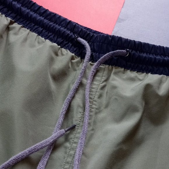 Vintage 90s Court Club Orange/ Blue Striped Essential Shorts Unisex