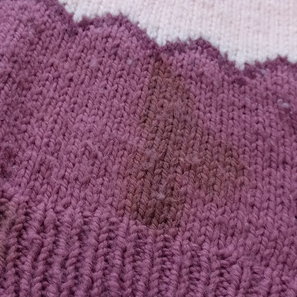 Vintage 90s Big Fluffy Muiltu Colour Sweater Handmade