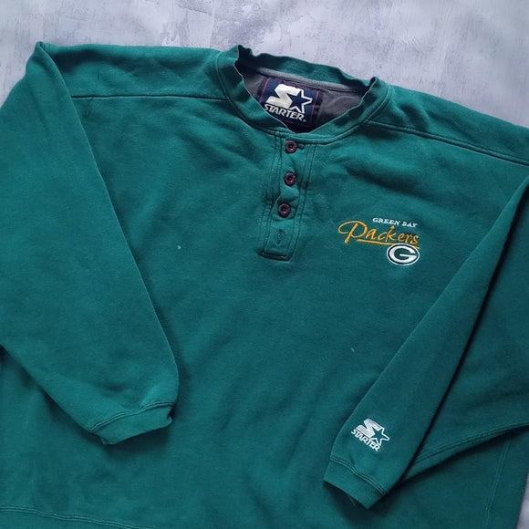 Vintage 90s STARTER NFL Green Bay Packers Crewneck Sweater UNISEX