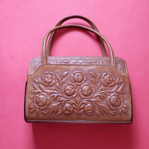 Vintage 1960s MONT ABUR Leather Tooled Purse