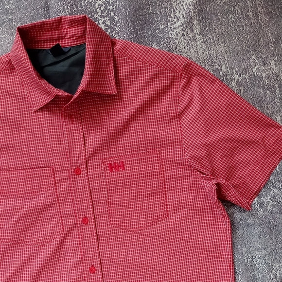 Helly Hansen Red Men's Shirt Button UP