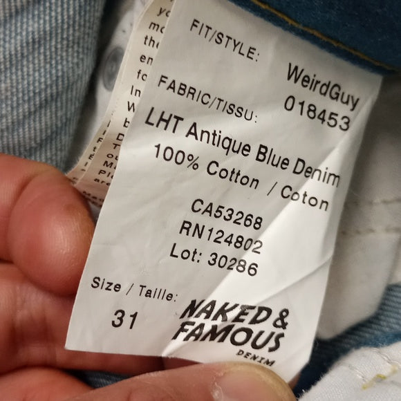 Naked & Famous denim jeans Weird Guy