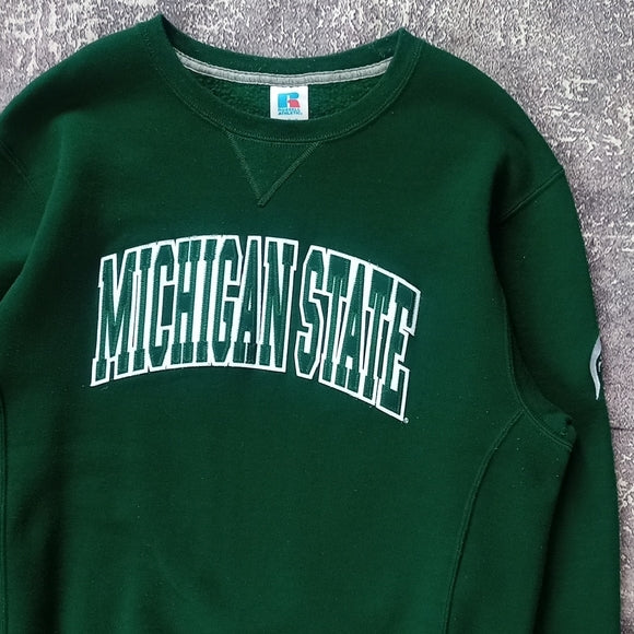 Russell Athletic Green Michigan State Men's Sweater UNISEX