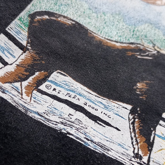 Vintage 2000 Moose Cry Of The Wild Big Print Sweater Unisex
