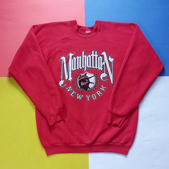 Vintage 90s Manhattan New York Graphic Crewneck Sweater