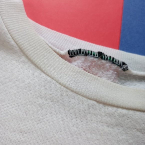 Vintage 90s Floral Graphic Print Crewneck Sweater
