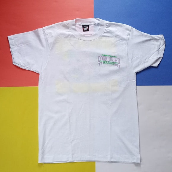 Vintage 1991 Warren Ski Club 1991 Down Under Tour Single Stitch T-Shirt