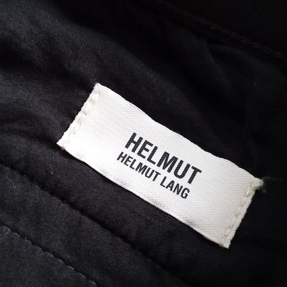 Helmut Helmut Lang Black Coated Cotton Blend Skinny Leg Jegging Jean Pant