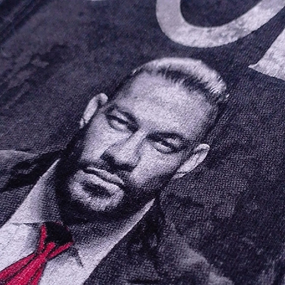 ☝️ WWE THE BLOODLINE ROMAN REIGNS JEY USO Paul Heyman T-Shirt ☝️