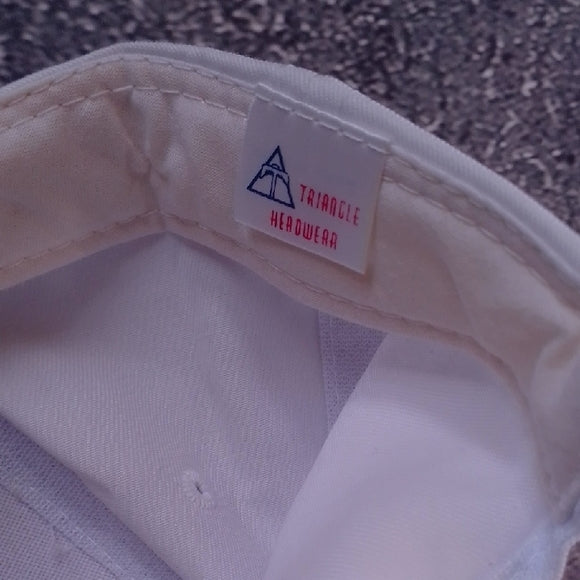 Vintage 90s The Sports Authority White Cap Snap Back