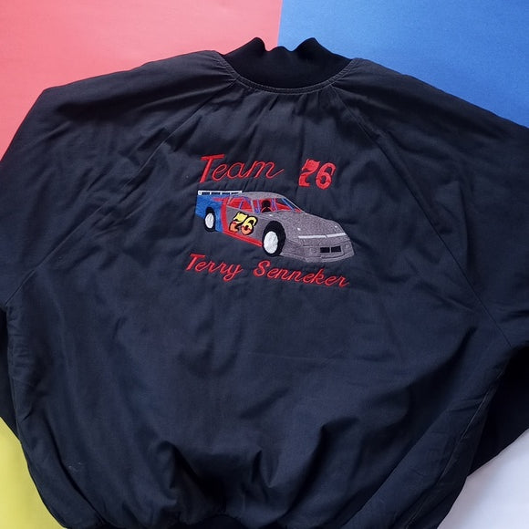 Vintage Racing Pit Crew Jacket Team 76 Terry Senneker Ron Jacket