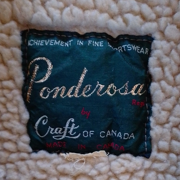 Vintage Sherpa Ranch Style Corduroy Jacket