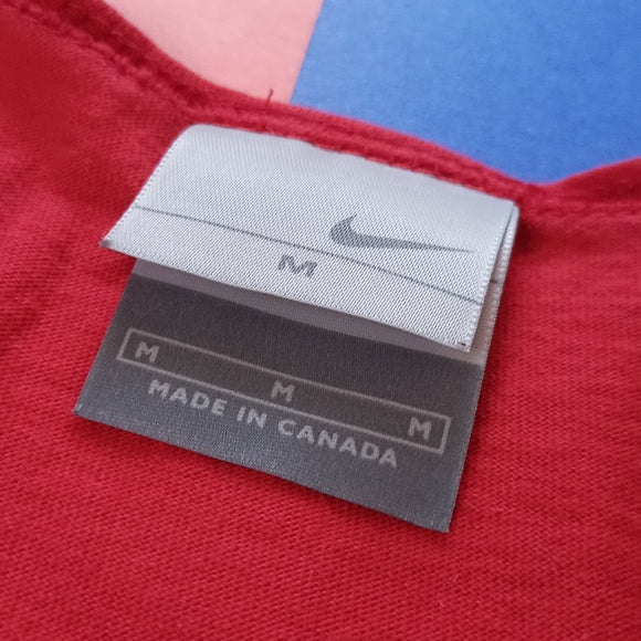 Vintage 2000s Nike Red/white Essential Muscle Shirt