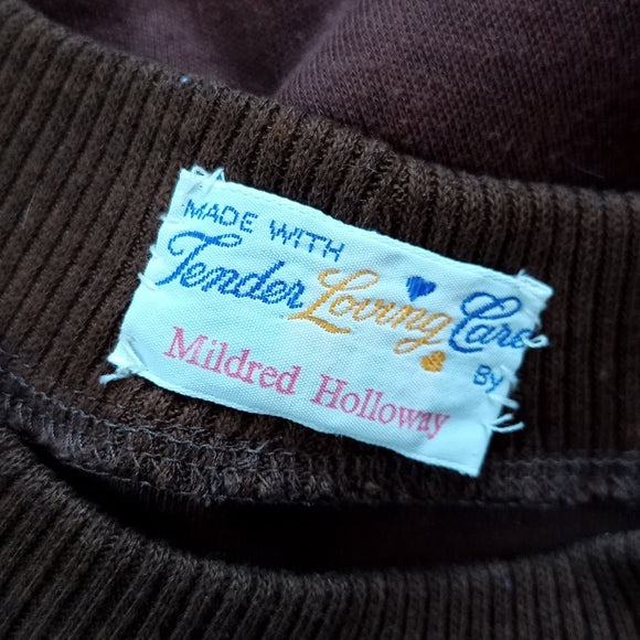 Vintage 90s Horse Patch Handmade By Mildred Holloway Single Stitch T-Shirt