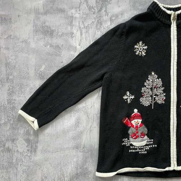 Vintage Snowmen & Snowflakes Ugly Sweater