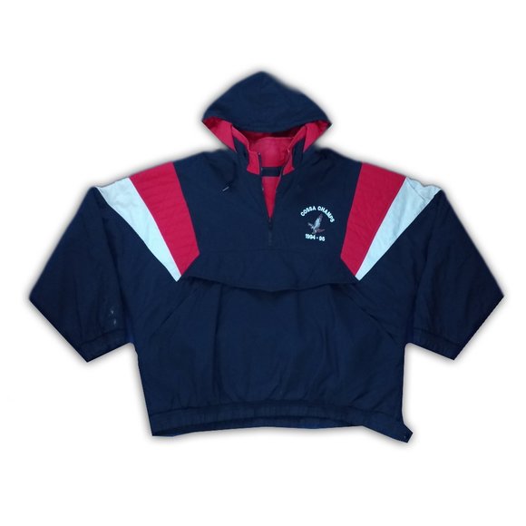 Vintage 1994-95 FALCON Basketball COSSA Champs STARTER Style Pullover Jacket