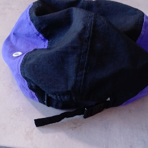 Vintage 90s Purple and Black Beach Gear Cap UNISEX