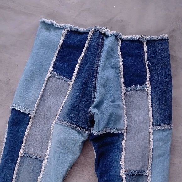 Vintage 90s Zana di Patchwork Denim Jeans