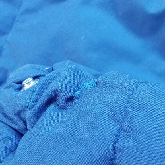 VINTAGE 90s Daniel S Reid Goose Down Blue Puffer Jacket
