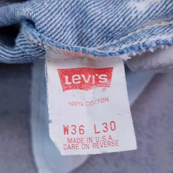 Vintage 90s Levis Orange Tag Acid Wash Denim Jeans 40550 0208 UNISEX