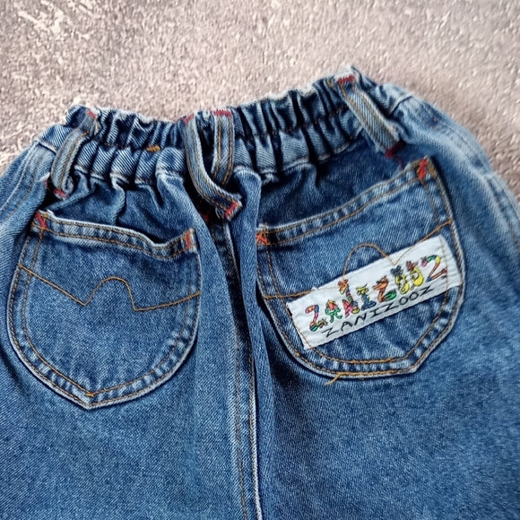 VINTAGE 90s ZANIZOOZ Embroidered Denim Jeans