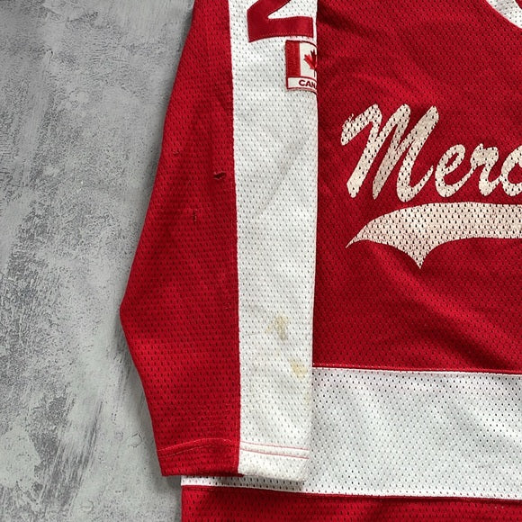 Vintage MERCHANTS With Red Leafs #23 Hall Bros Hockey Jersey