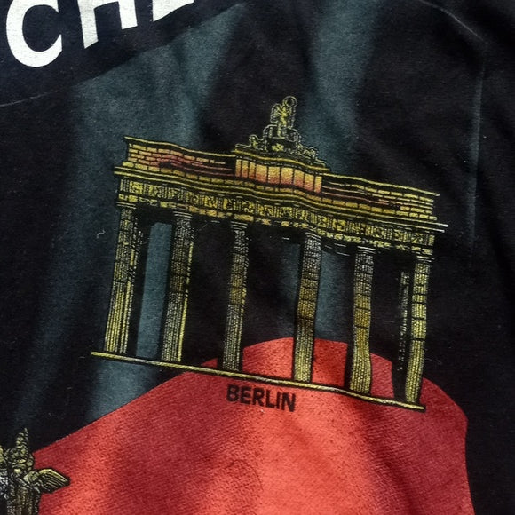 Vintage Deutschland Germany Flag Big Print T-Shirt