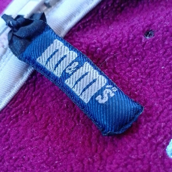 Vintage 90s M&M's OH NUTS PROMO Maroon Fleece Vest with Embroidery UNISEX