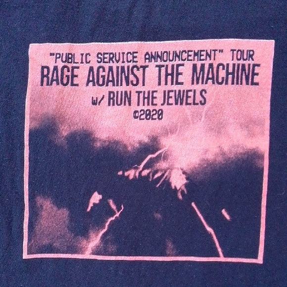 2020 Rage Against The Machine And Run The Jewels Public Service Announcement Tee