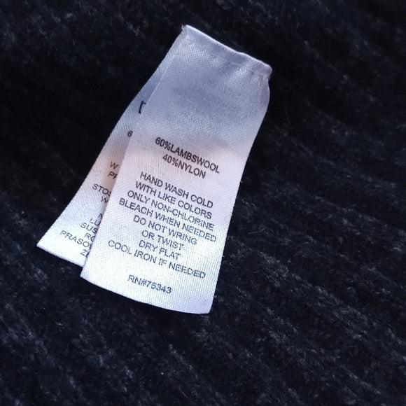 CYNTHIA ROWLEY LAMBSWOOL SWEATER ZIP UP ON SIDE