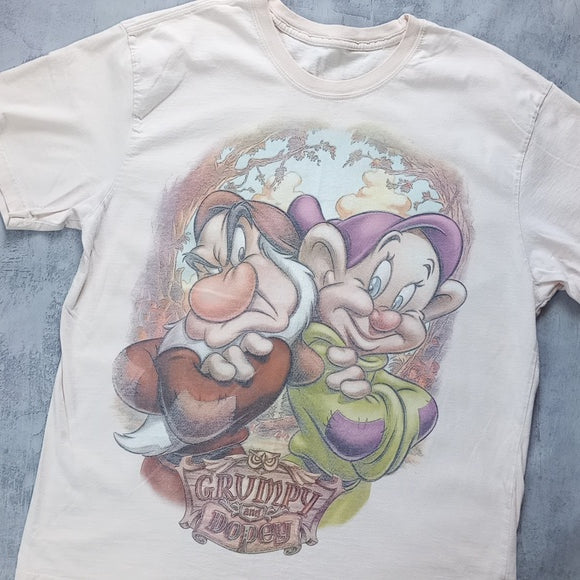 Disney Snow White Grump & Dopey Big Print T-Shirt
