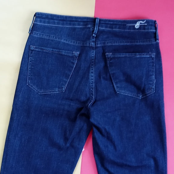 Earnest Sewn High Rise Super Slim Denim Jeans Ginger .475