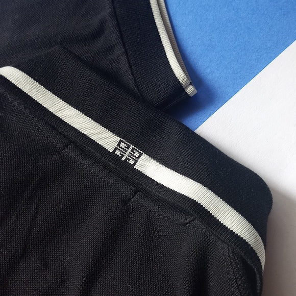 Vintage Monsieur Givenchy Shirt Black Polo Unisex