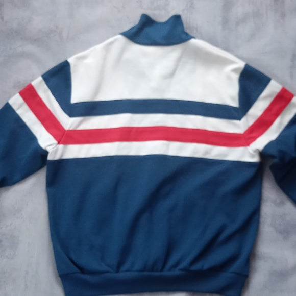 Vintage 1970s Adidas Track Style Retro Zip-Up Jacket
