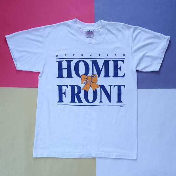 Vintage 90s Operation HOME FRONT Support The Troops Single Stitch T-Shirt ONEITA